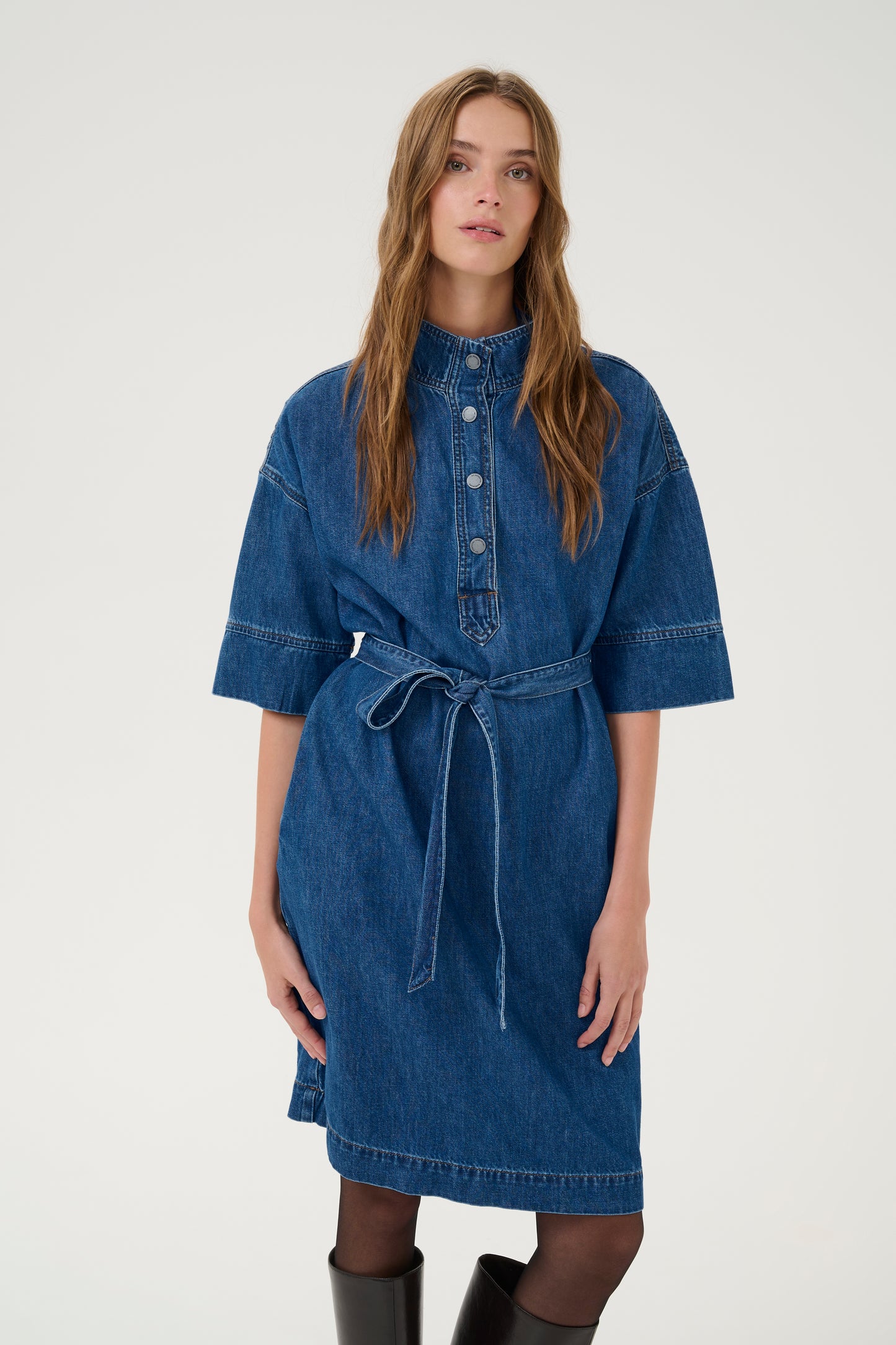 My Essential Wardrobe Medium Blue Hilma Dress