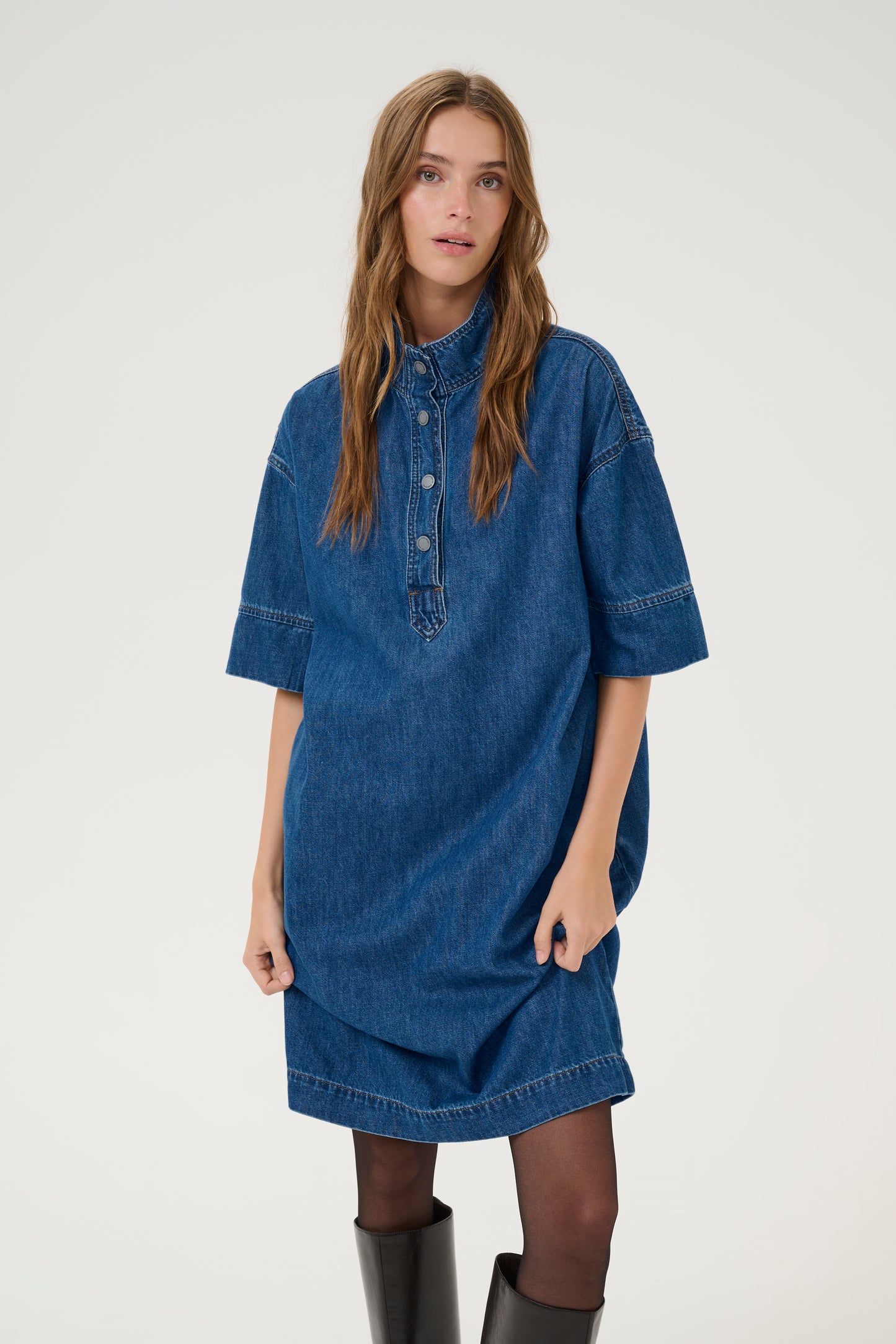 My Essential Wardrobe Medium Blue Hilma Dress