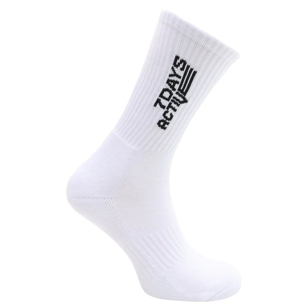 7 DAYS ACTIVE White 2-Pack Socks