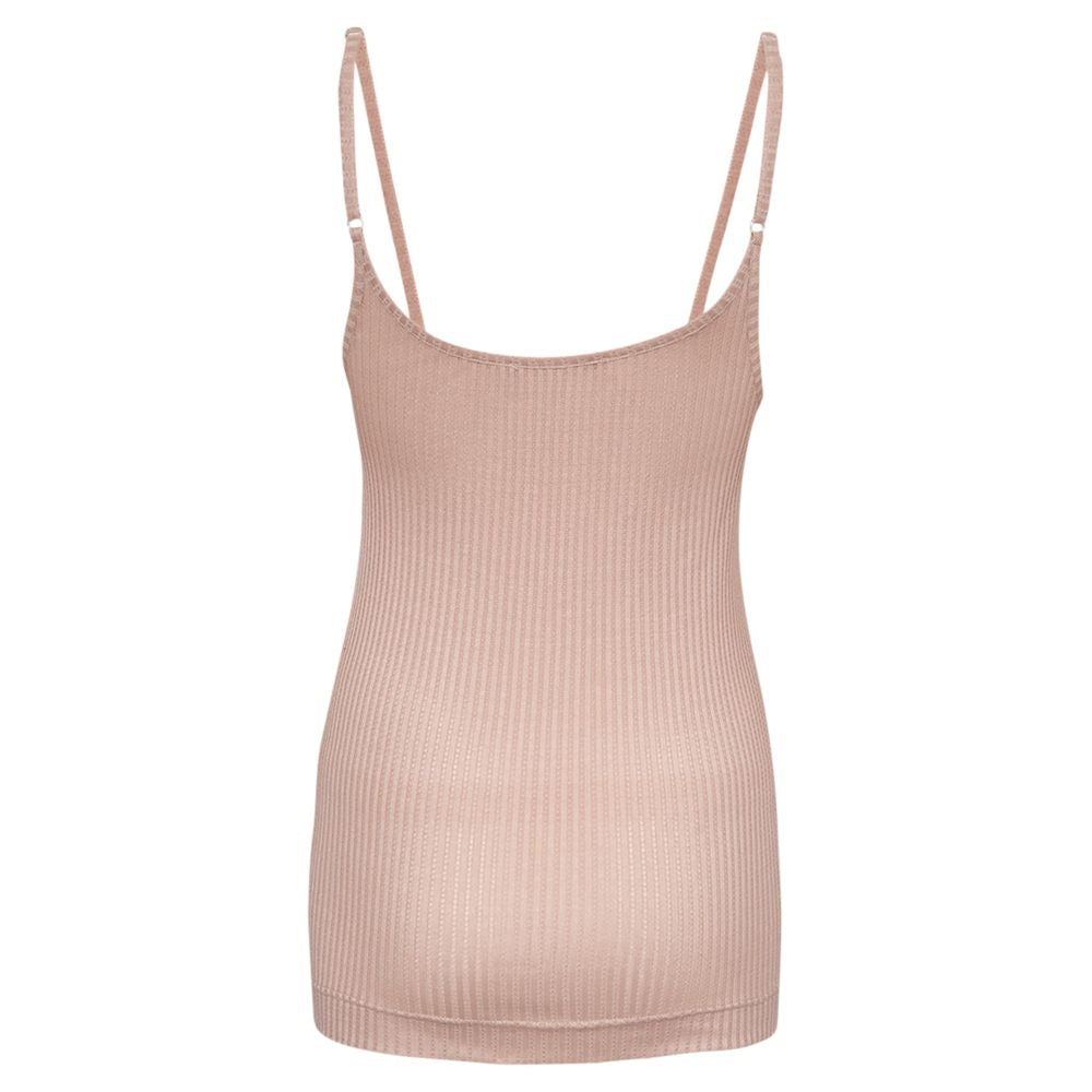 Seamless Basic Rosie Beige Strap Top