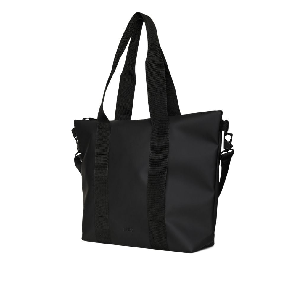 Rains Black Tote Bag Mini