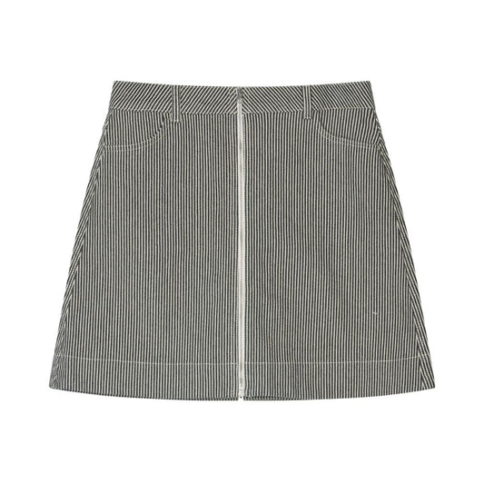 Mads Nørgaard Black/White Hickory Riva Skirt