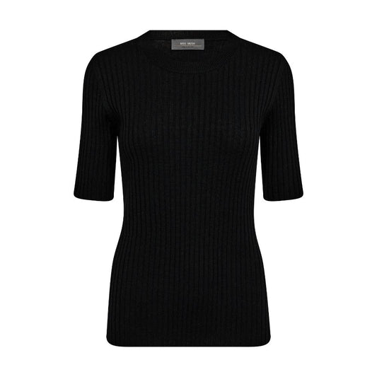 Mos Mosh Black Relena Rib Knit