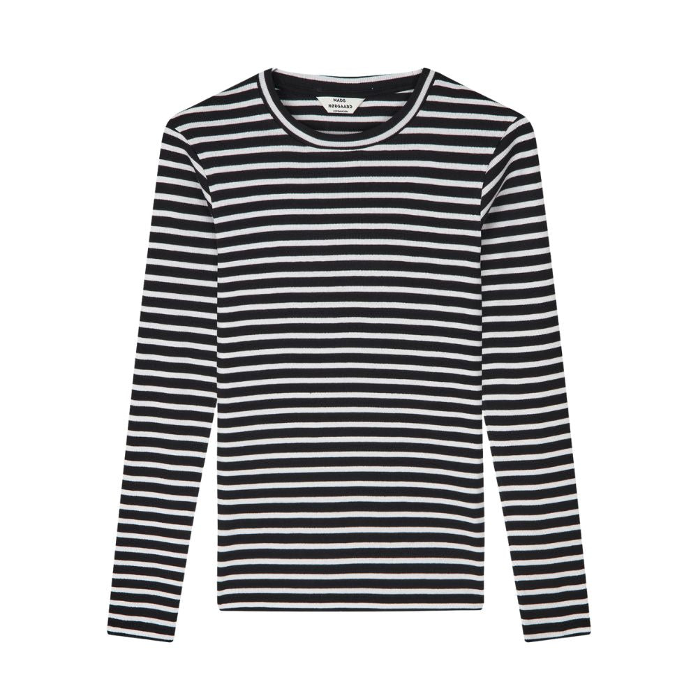 Mads Nørgaard Black/White Stripe Tuba Tee