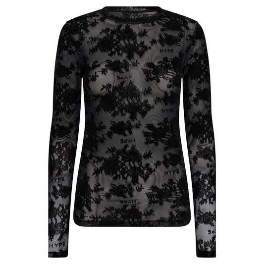 Hype The Detail Black Lace Blouse