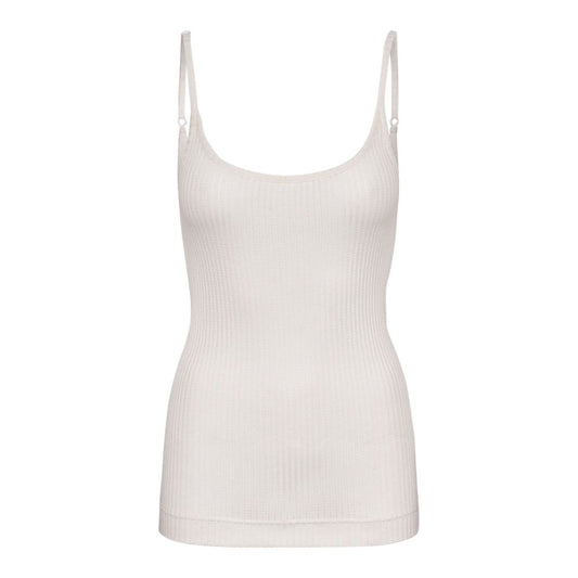 Seamless Basic Off-White Strap Top