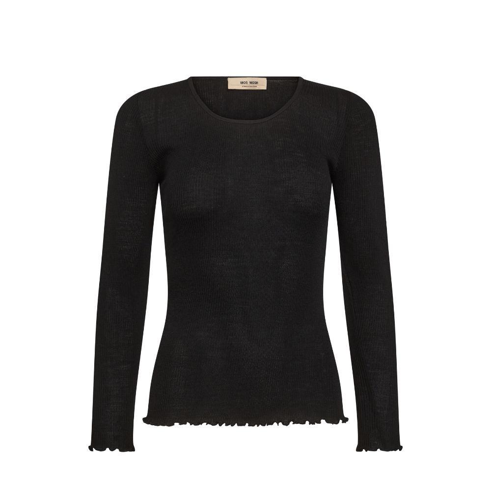 Mos Mosh Black Elaine Seamless Tee