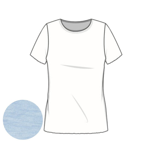 By Basics Sky Blue Melange T-shirt