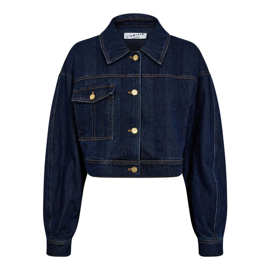 L´amitié Indigo Herning Crop Denim Jacket