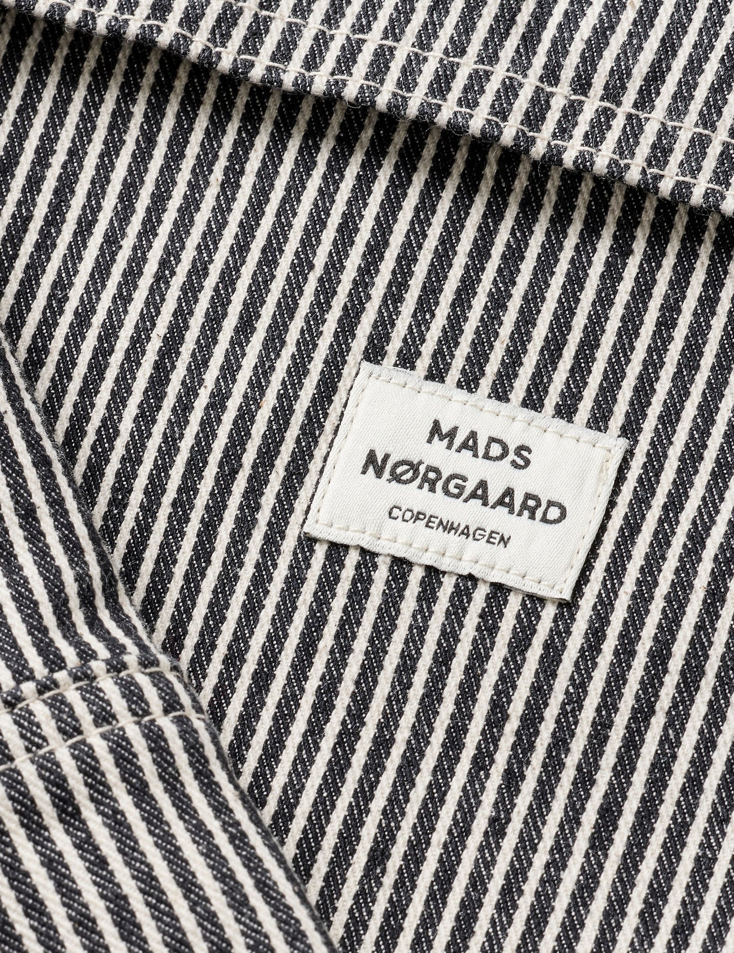 Mads Nørgaard Black/White Hickory Jacket