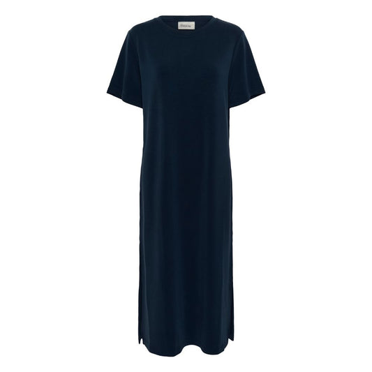 My Essential Wardrobe Dark Blue Helle R-Neck Long Dress