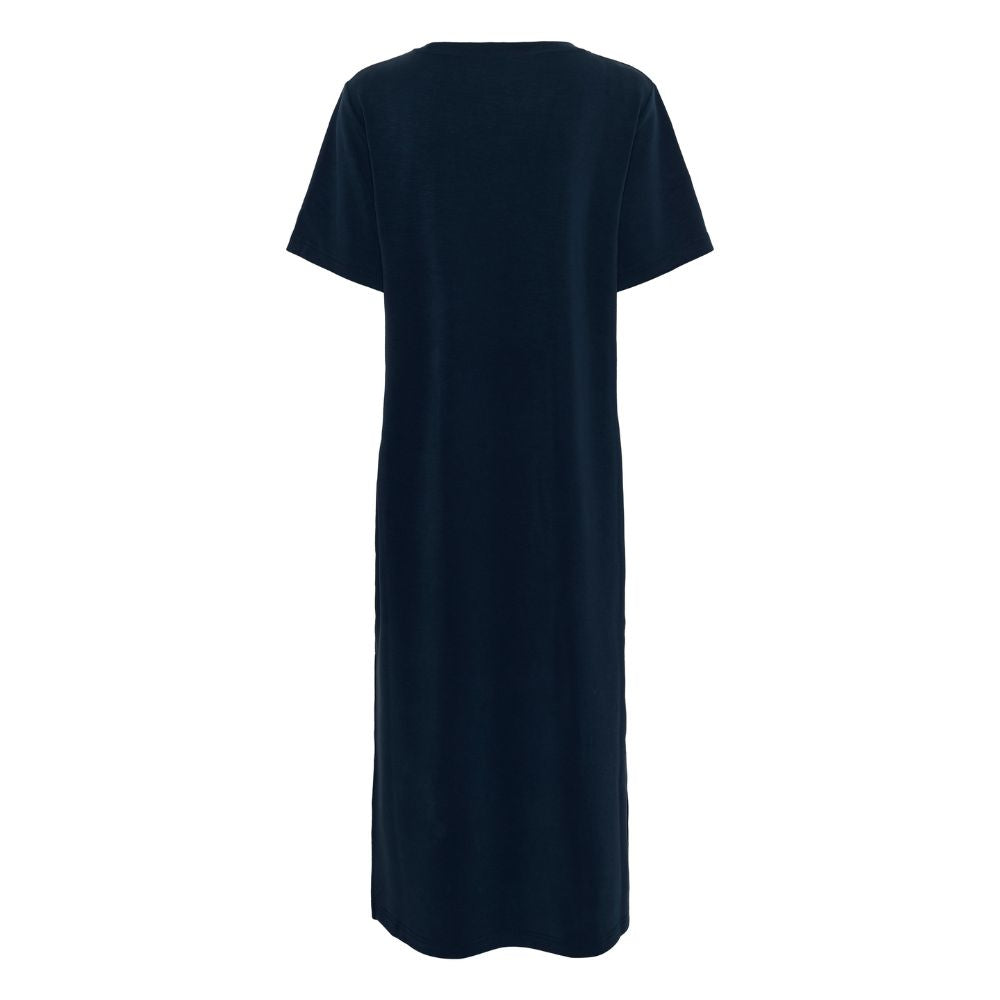 My Essential Wardrobe Dark Blue Helle R-Neck Long Dress