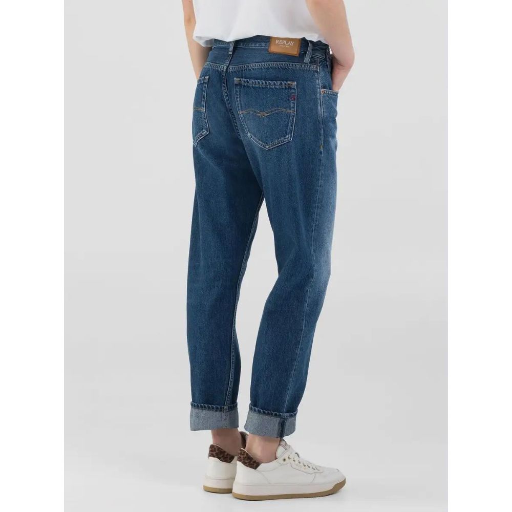 Replay Blue Marty Slim Boyfit Jeans