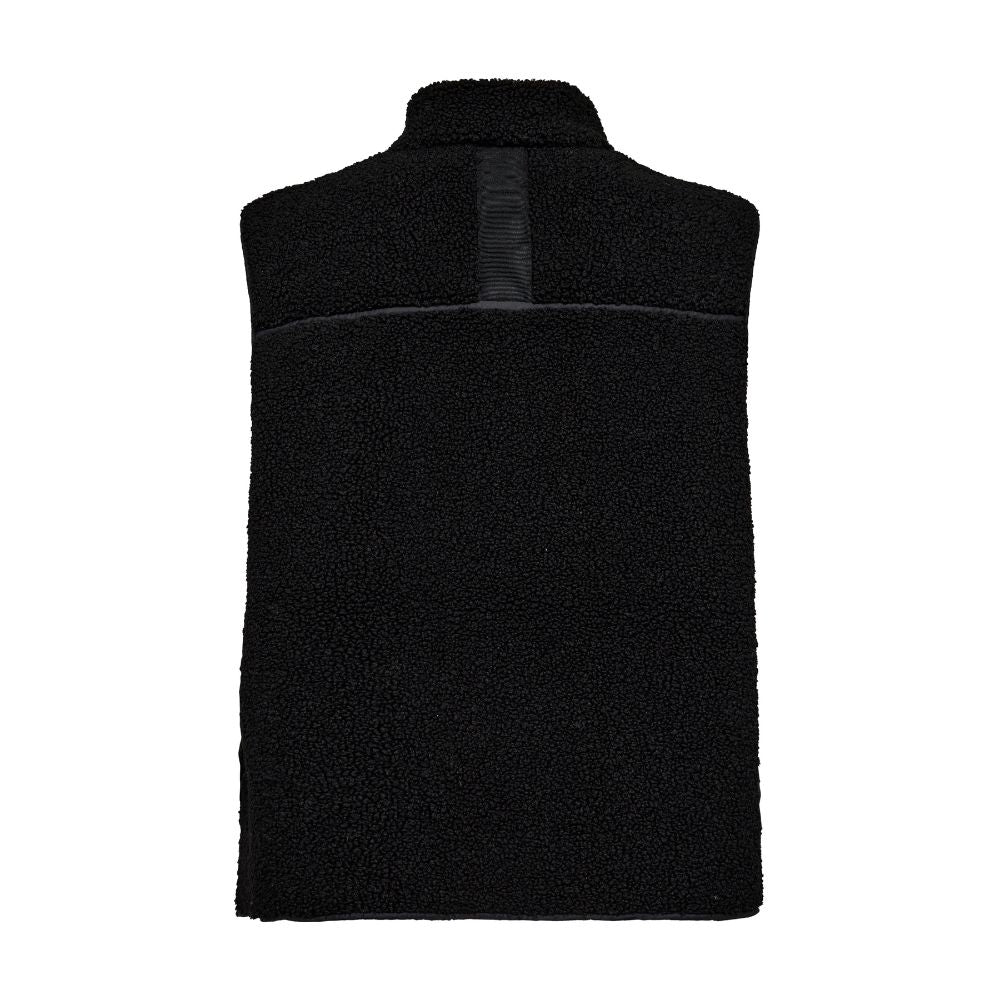 Mos Mosh Black Rowe Teddy Waistcoat