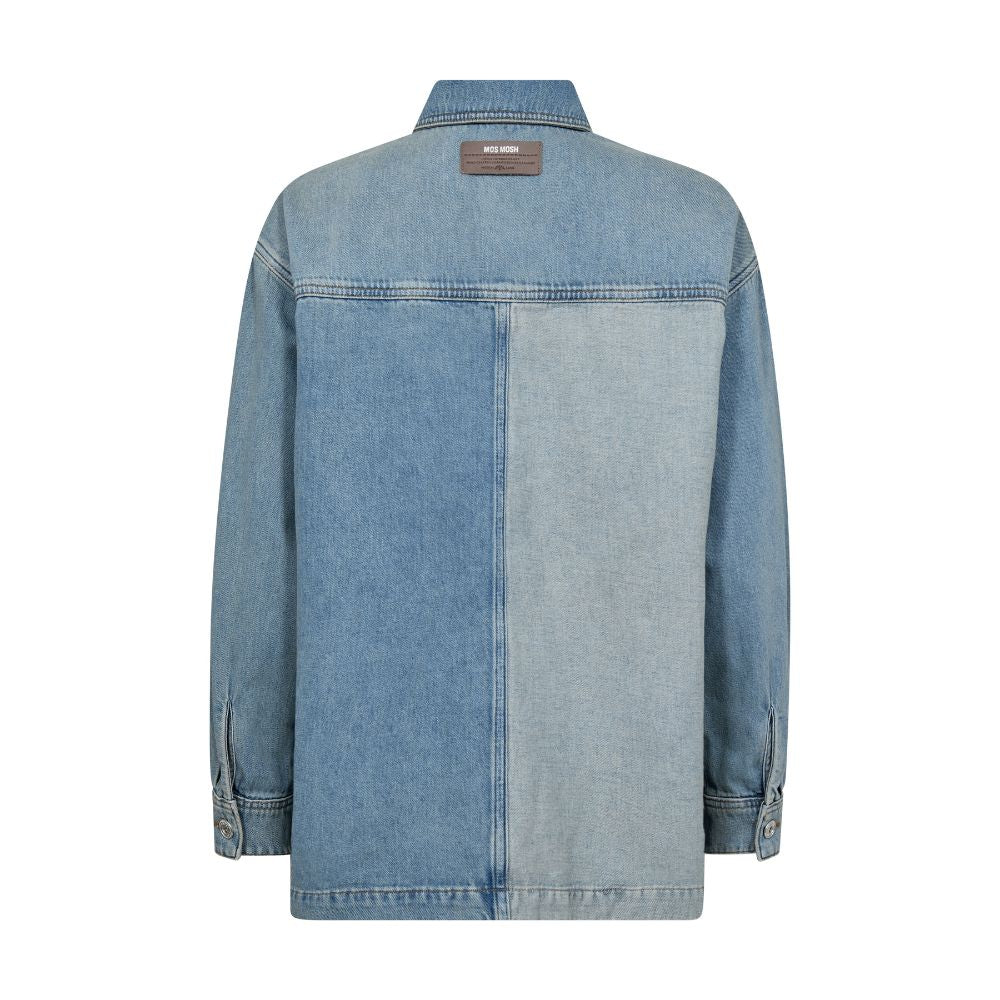 Mos Mosh Mid Blue Lydia Block Shirt