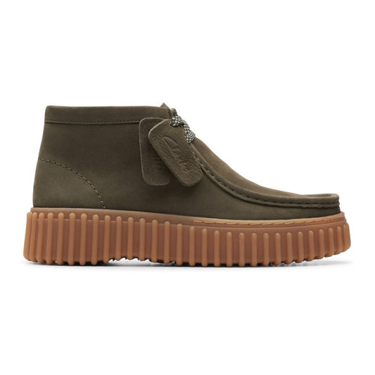 Clarks Dark Green Torhill Moss D