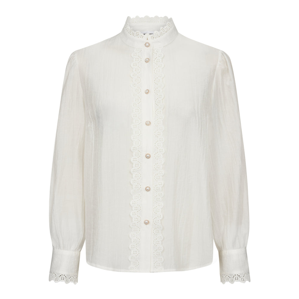 Co´Couture White Angie Anglaise Shirt