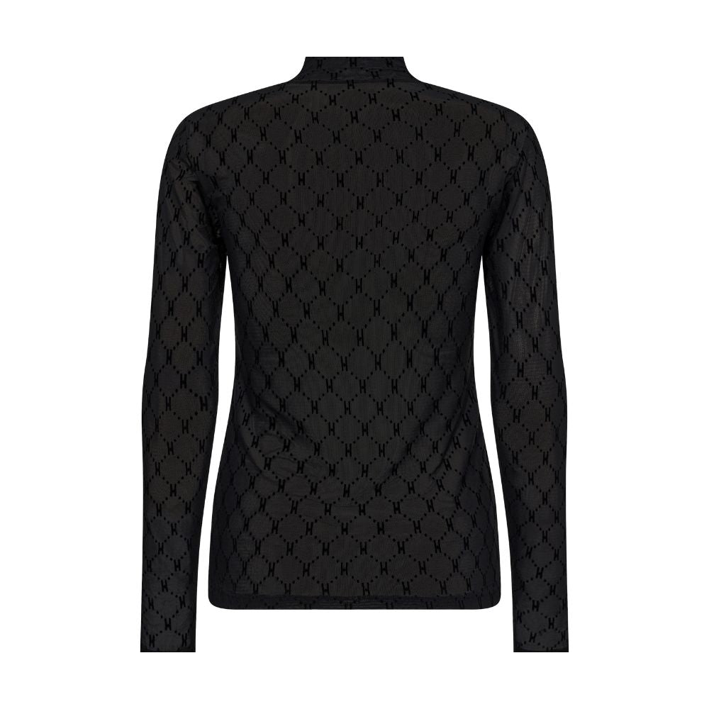 Hype The Detail Black Mesh Turtel Neck