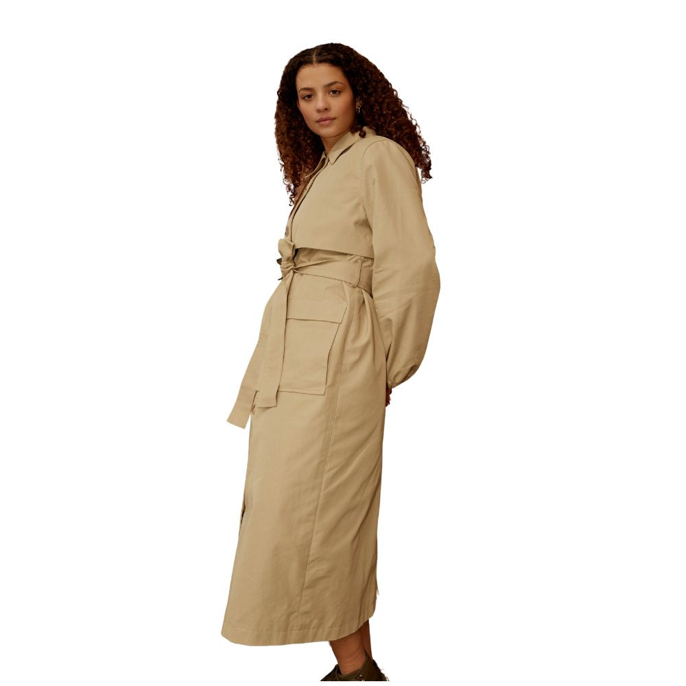 Rue De Femme Sand Trench Coat