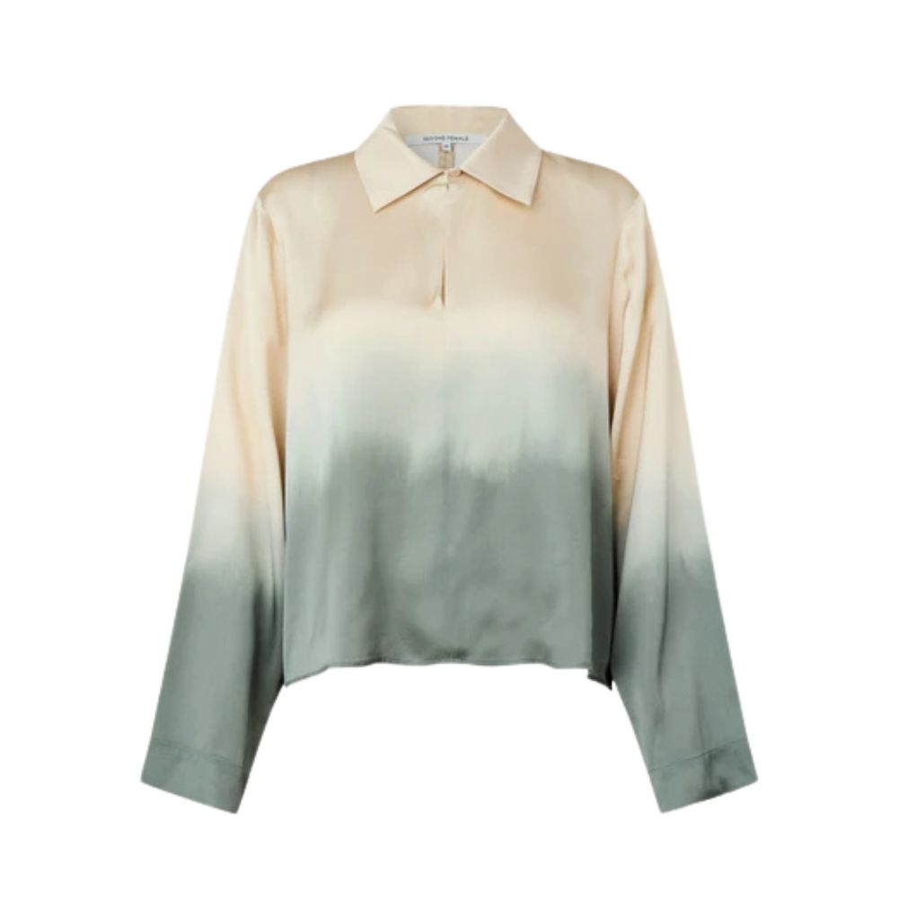 Second Female Agave Green Avora Blouse