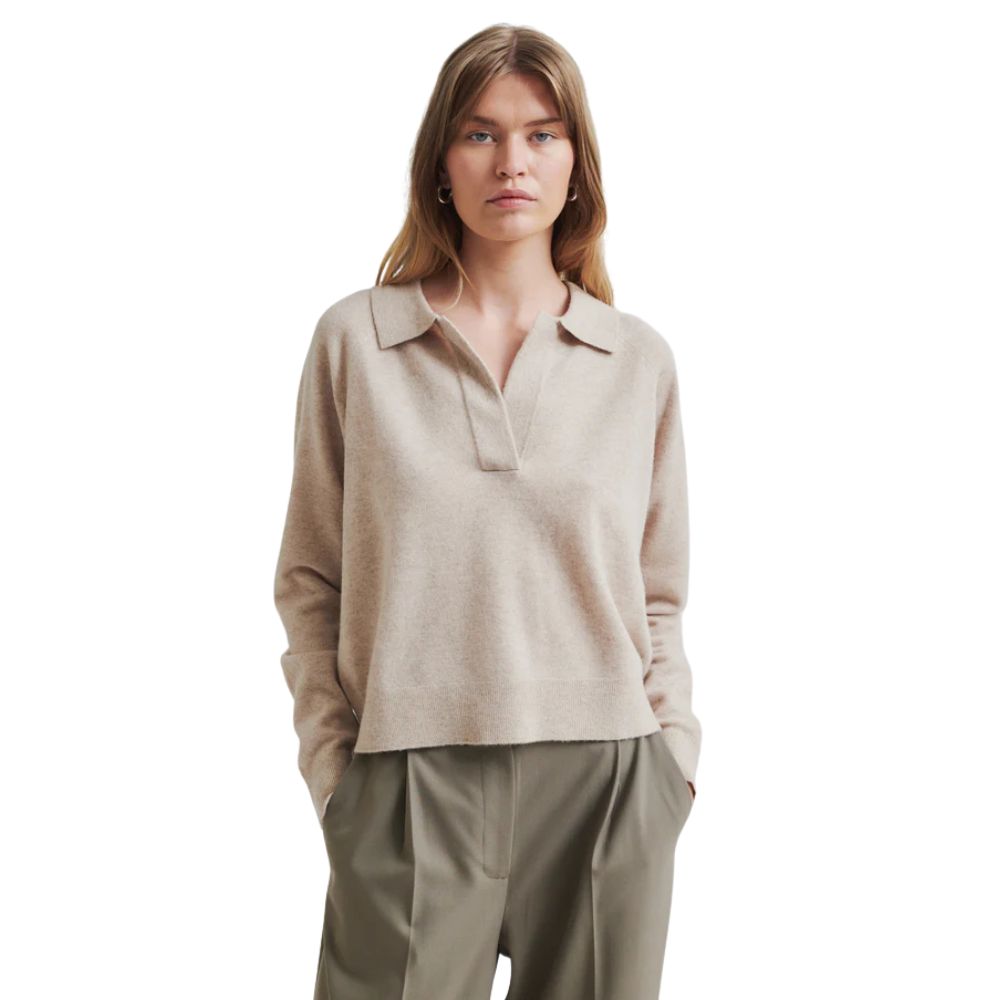 Second Female Beige Vilje Knit Polo