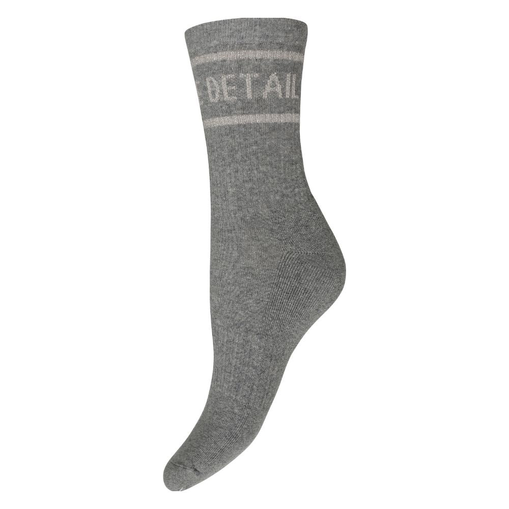 Hype The Detail White/Grey Tennis Sock