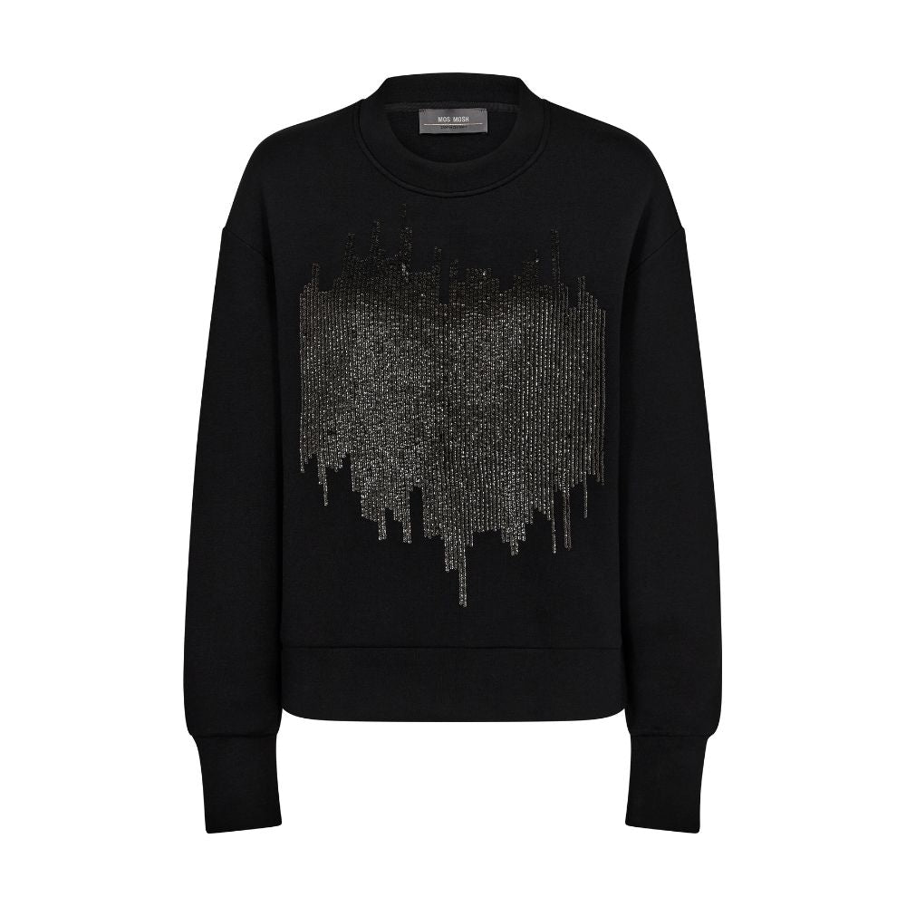 Mos Mosh Black Dakota Glam Sweatshirt