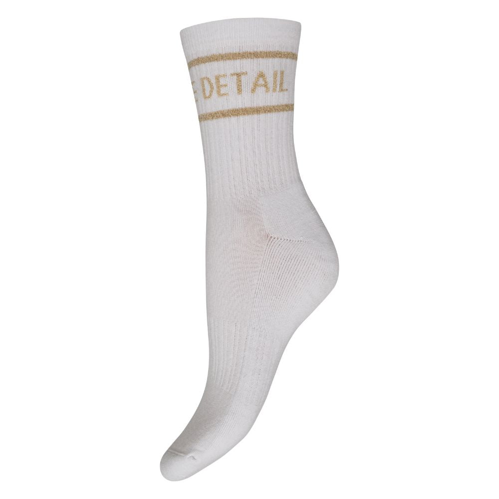 Hype The Detail White/Grey Tennis Sock