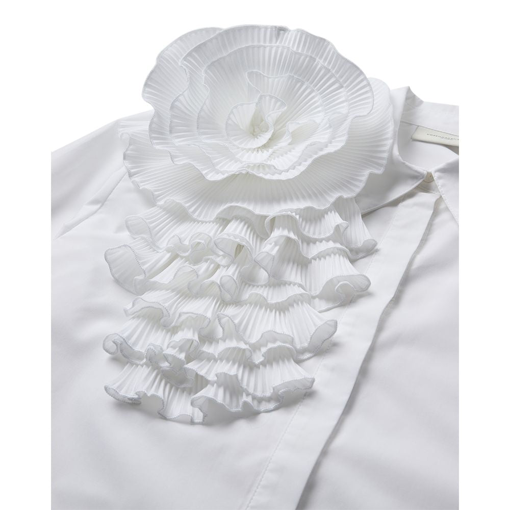 Copenhagen Muse White Pleat-Fill Shirt