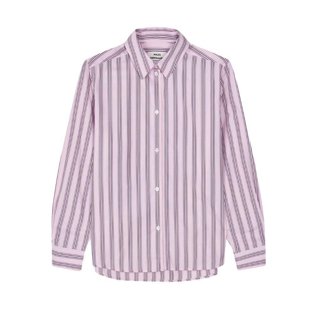 Mads Nørgaard Pinstripe Pink Poplinda Shirt