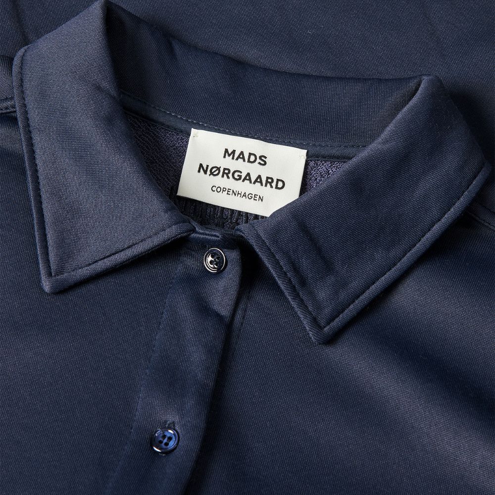 Mads Nørgaard Navy Shiny Hazel Shirt