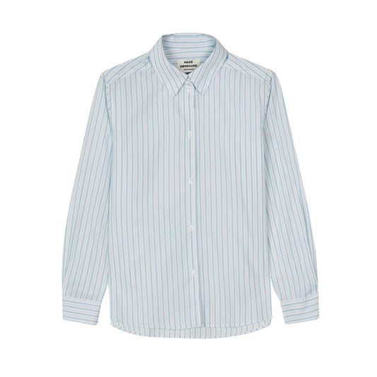 Mads Nørgaard Pinstripe Blue Poplinda Shirt