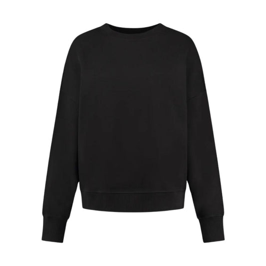 LUNE Black Zane Oversized Crew