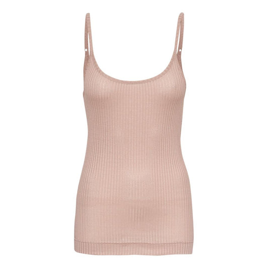 Seamless Basic Rosie Beige Strap Top