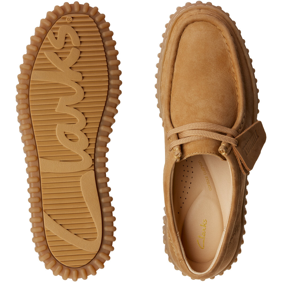 Clarks Light Tan Torhill Bee Sko