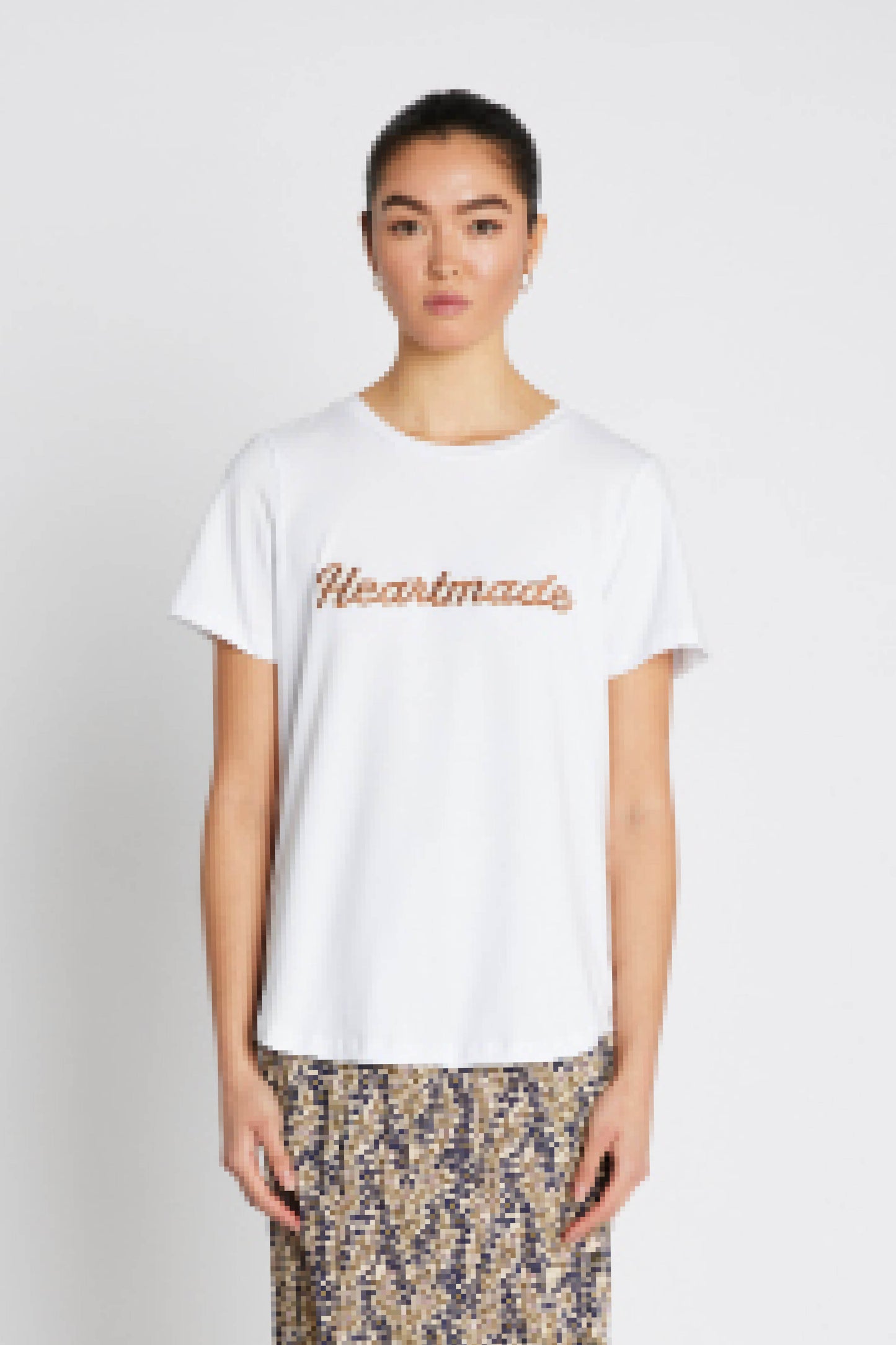 Heartmade Hvid Efia logo T-shirt