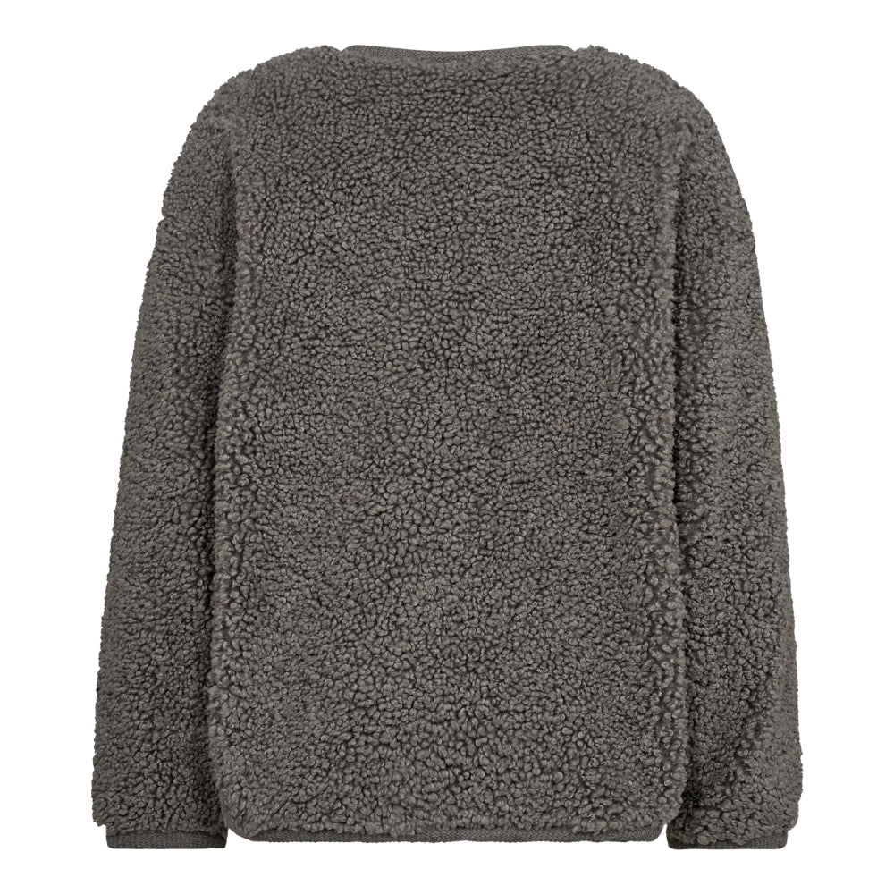 Co´Couture Mid Grey Timmy Teddy Jacket