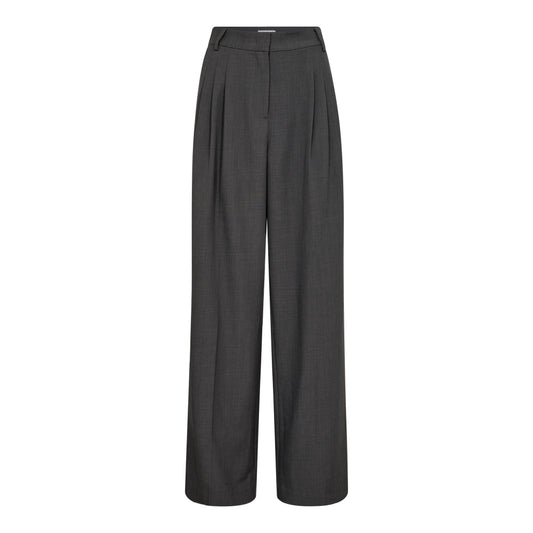 Co´Couture Dark Grey Liane Pleat Pant