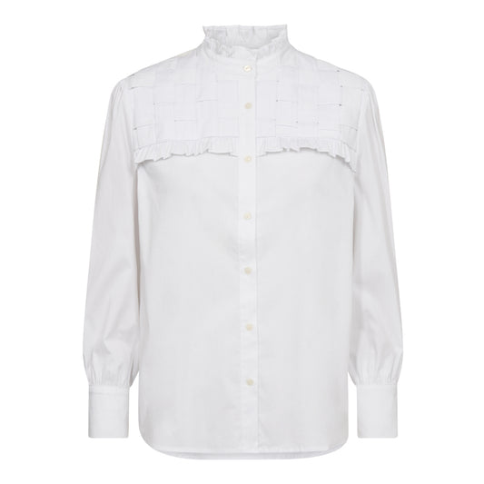 Co´Couture White Crisp Braid Shirt