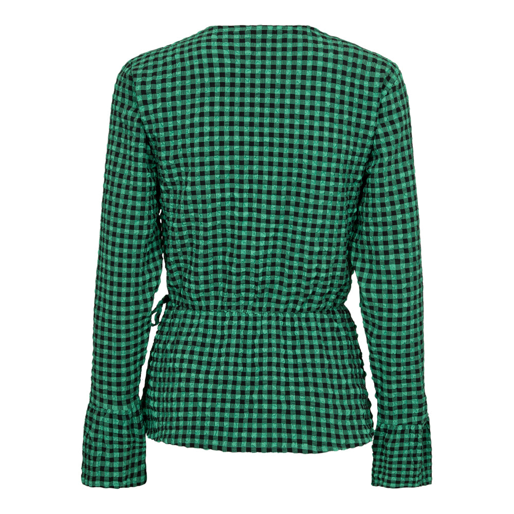 Co´Couture Green Caleb Wrap Blouse