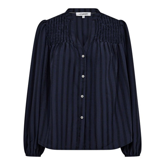 Co´Couture Navy Lulu Smock V-Shirt