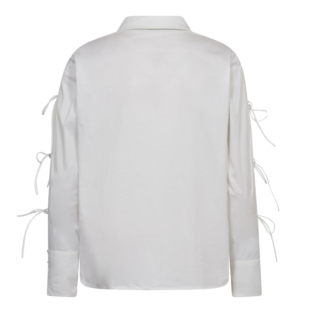 Co´Couture White Poppy Tie Sleeve Shirt