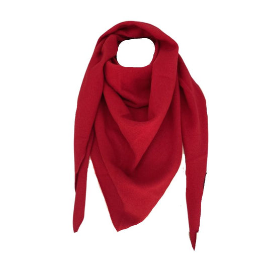 Rosas Red Triangle Scarf Cashmere